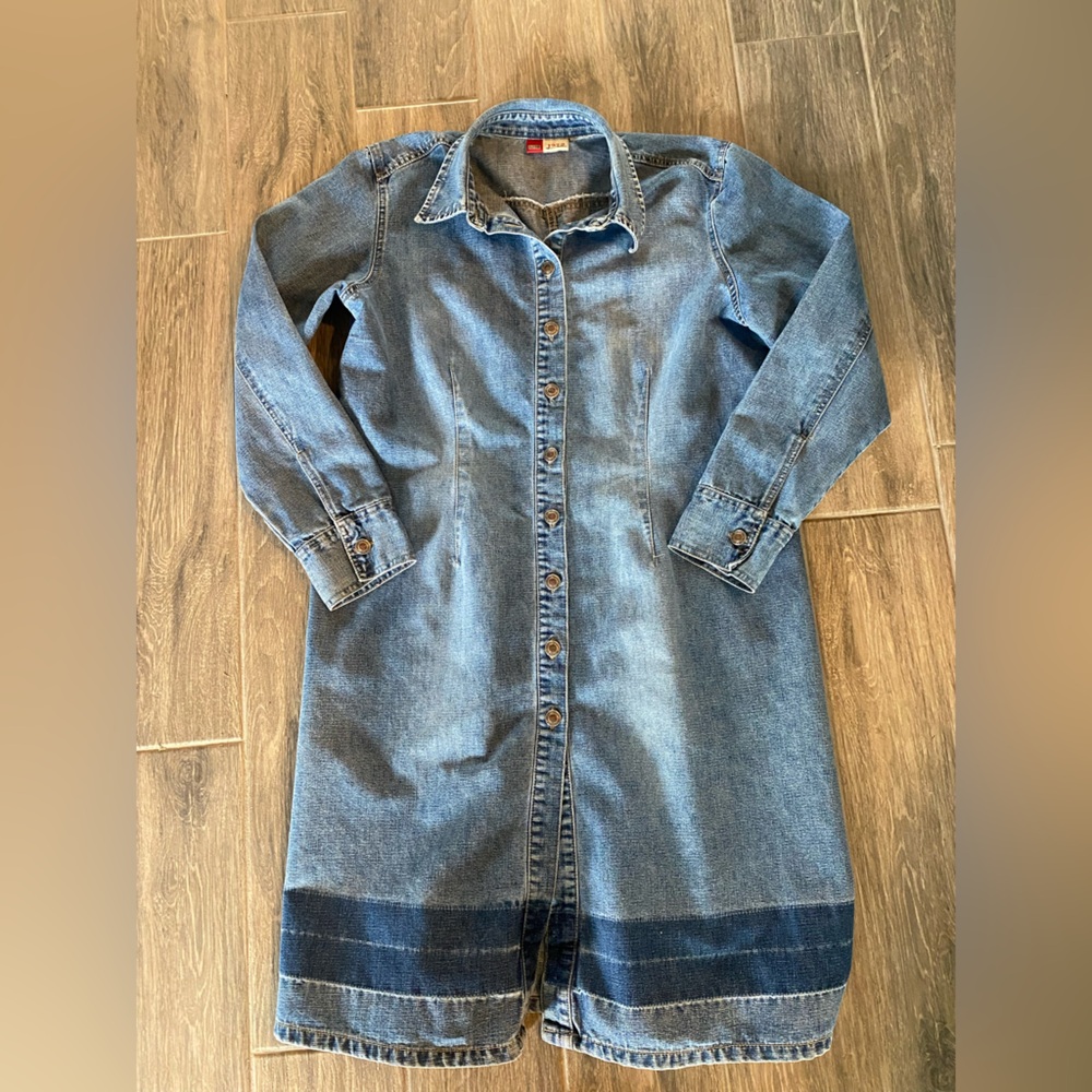 Faded Glory 1972 Special Edition Denim Dress/Jacket Button Down Med